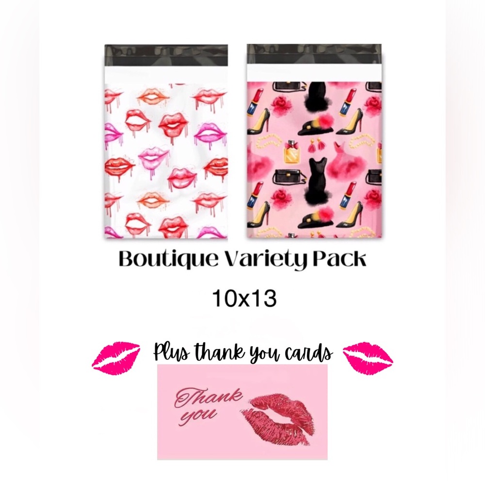 💄💋Poly mailers 10 mailers & 10 cards